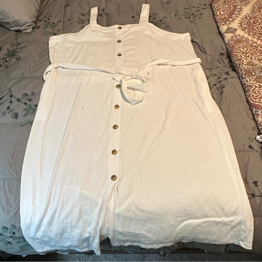 NWT Ava & Viv Women's Plus Size Knit Button-Front Dress sz 4X